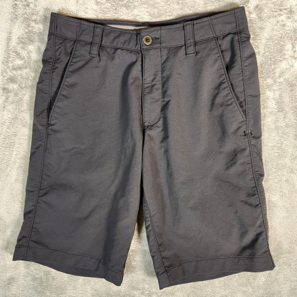 Under Armour Men's Shorts 30X10 Black Match Play Golf Athleisure Performance